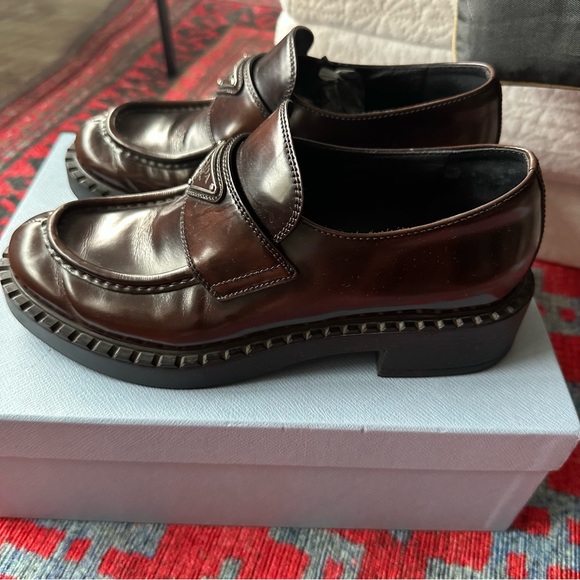 Prada Triangle Logo Loafers - Picture 9 of 12